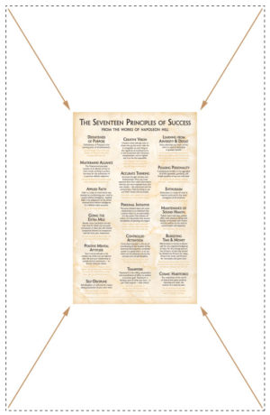 17 Principles of Success Poster Formal Design Compact Size